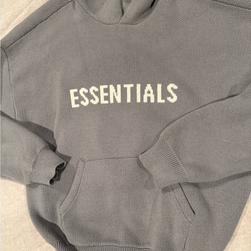 Essentials Charcoal Men's Hoodie